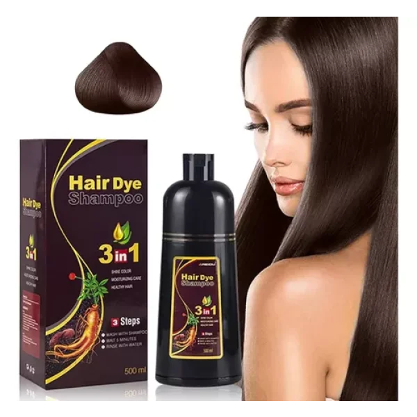 MEIDU SHAMPOO TAPA CANAS MARRON OSCURO 500ML 