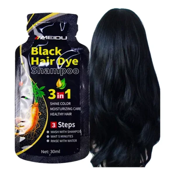 MEIDU SHAMPOO TAPA CANAS NEGRO 30ML