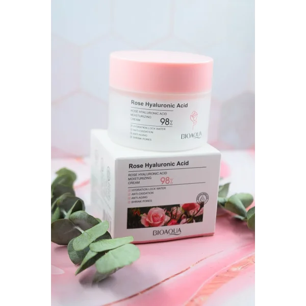 CREMA FACIAL DE ROSAS Y ACIDO HIALURONICO BIOQUA