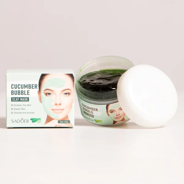 MASCARILLA DE ARCILLA DE BURBUJA DE PEPINO