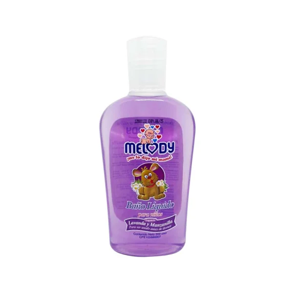 MELODY BAÑO LIQUIDO DE LAVANDA PARA NIÑOS 200ML 