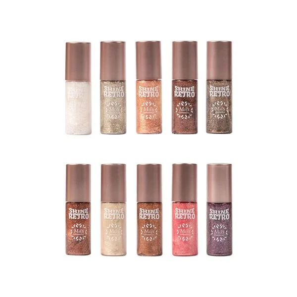 DELINEADORES MINI SHINE RETRO X10 MIIS COSMETICS