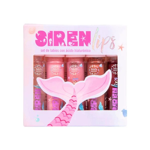 SET DE LABIALES COLECCION SIREN X5 MIIS COSMETICS